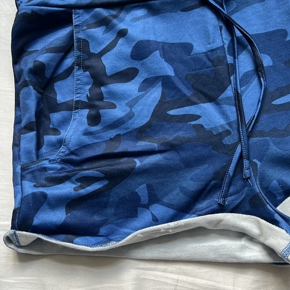 Summer Camouflage Overall Shorts Drawstring Jumpsuit - Picture 6 of 9